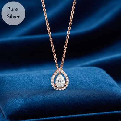 Silver Teardrop Pendant - Tresha